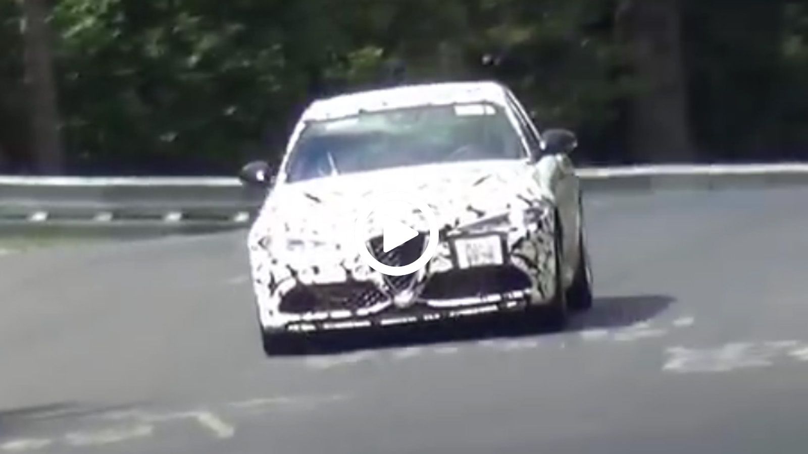 Giulia Quadrifoglio Verde στην πίστα